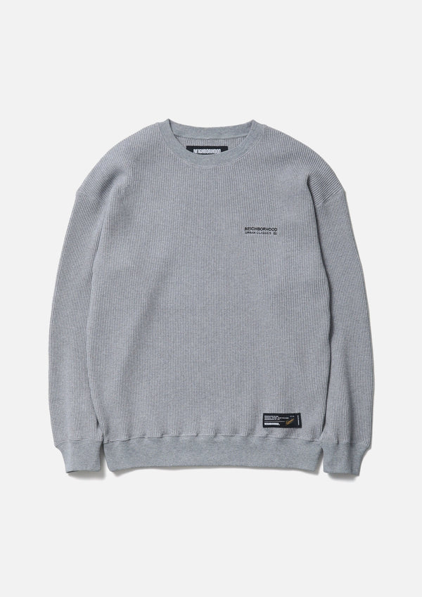 NEIGHBORHOOD
WAFFLE FABRIC CREWNECK LS-1 GRAY