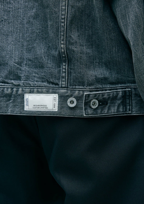 【NEIGHBORHOOD|ネイバーフッド】WASHED BLACK DENIM TYPE - 4 JACKET/ウォッシュドブラックデニムTYPE - 4ジャケット(BLACK) - STREAM【NEIGHBORHOOD|ネイバーフッド】WASHED BLACK DENIM TYPE - 4 JACKET/ウォッシュドブラックデニムTYPE - 4ジャケット(BLACK)STREAMBLACKS