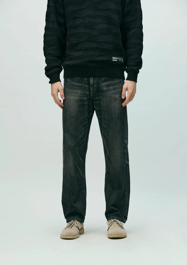 WASHED DENIM DP BASIC PANTS