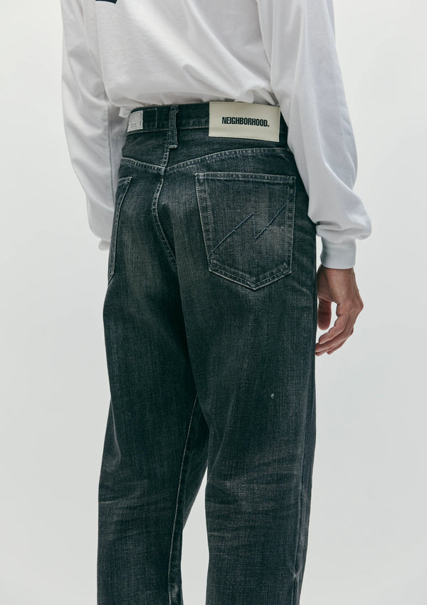 【NEIGHBORHOOD|ネイバーフッド】WASHED DENIM DP BASIC PANTS/ウォッシュドデニムDPベーシックパンツ - STREAM【NEIGHBORHOOD|ネイバーフッド】WASHED DENIM DP BASIC PANTS/ウォッシュドデニムDPベーシックパンツSTREAMBLACKS