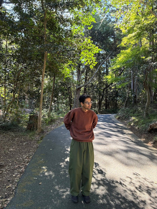 NOROLL|ノーロール C&C CREW SWEAT(BROWN RED)