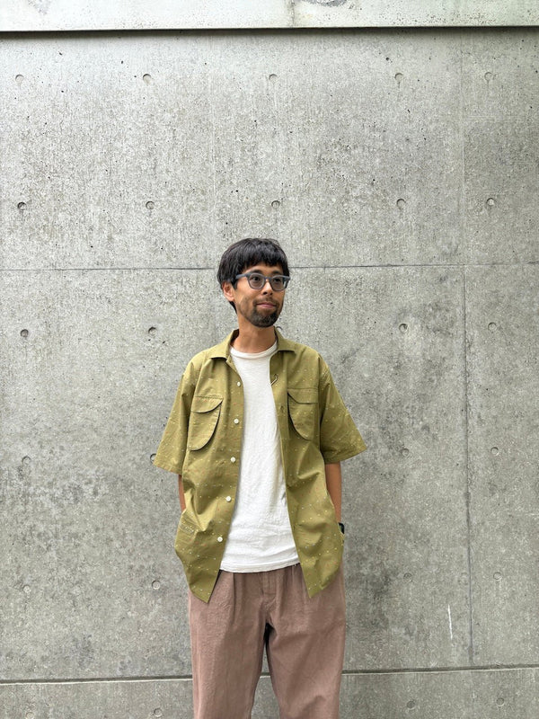【NOROLL|ノーロール】DOT S/S SHIRT/ドット シャツ(OLIVE)