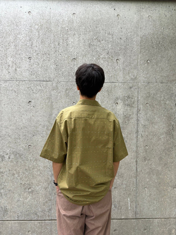 【NOROLL|ノーロール】DOT S/S SHIRT/ドット シャツ(OLIVE)