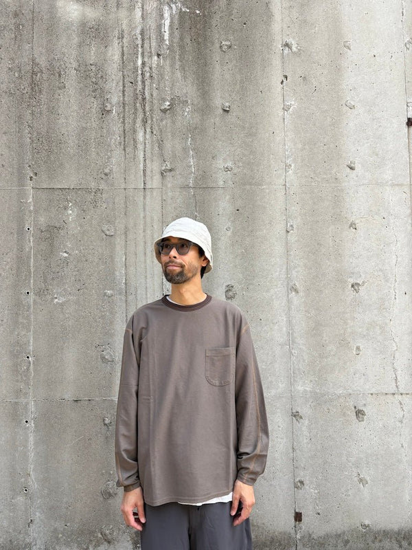 【NOROLL|ノーロール】DRY WASHI L/S POCKET TEE/ドライワシ LS ポケットTシャツ(KUCHIBA) - STREAM【NOROLL|ノーロール】DRY WASHI L/S POCKET TEE/ドライワシ LS ポケットTシャツ(KUCHIBA)STREAMKUCHIBAS