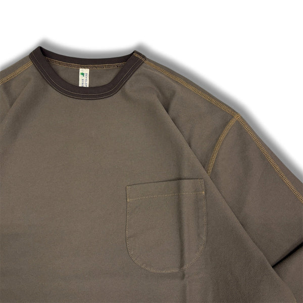 【NOROLL|ノーロール】DRY WASHI L/S POCKET TEE/ドライワシ LS ポケットTシャツ(KUCHIBA) - STREAM【NOROLL|ノーロール】DRY WASHI L/S POCKET TEE/ドライワシ LS ポケットTシャツ(KUCHIBA)STREAMKUCHIBAS