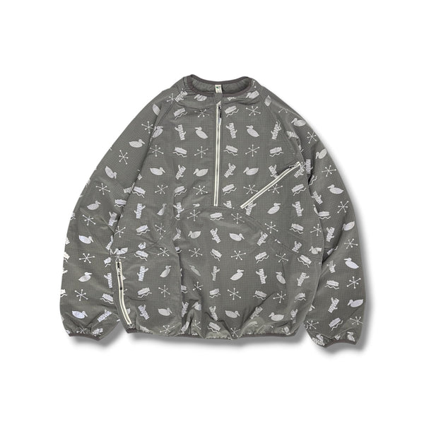 【NOROLL|ノーロール】SIGN REFLECTION PULLOVER/サイン リフレクションプルオーバー(GREY , LIME GREEN) - STREAM【NOROLL|ノーロール】SIGN REFLECTION PULLOVER/サイン リフレクションプルオーバー(GREY , LIME GREEN)STREAMGREYM