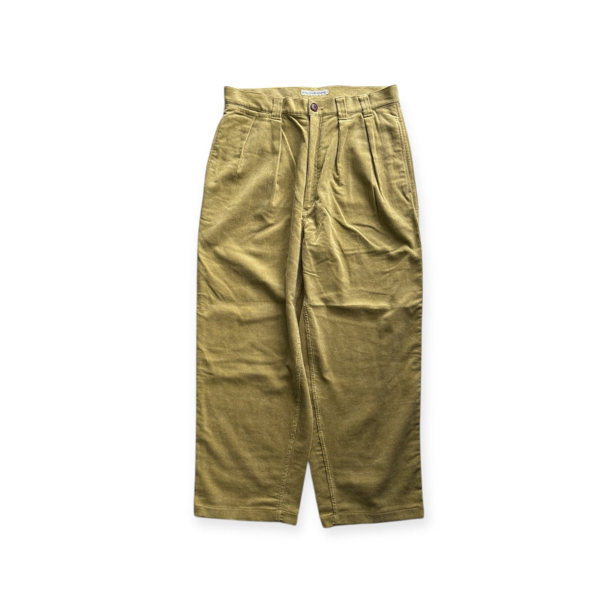 ノーロール THICKWALK CORDS PANTS リラックスボトムス ライムグリーン 