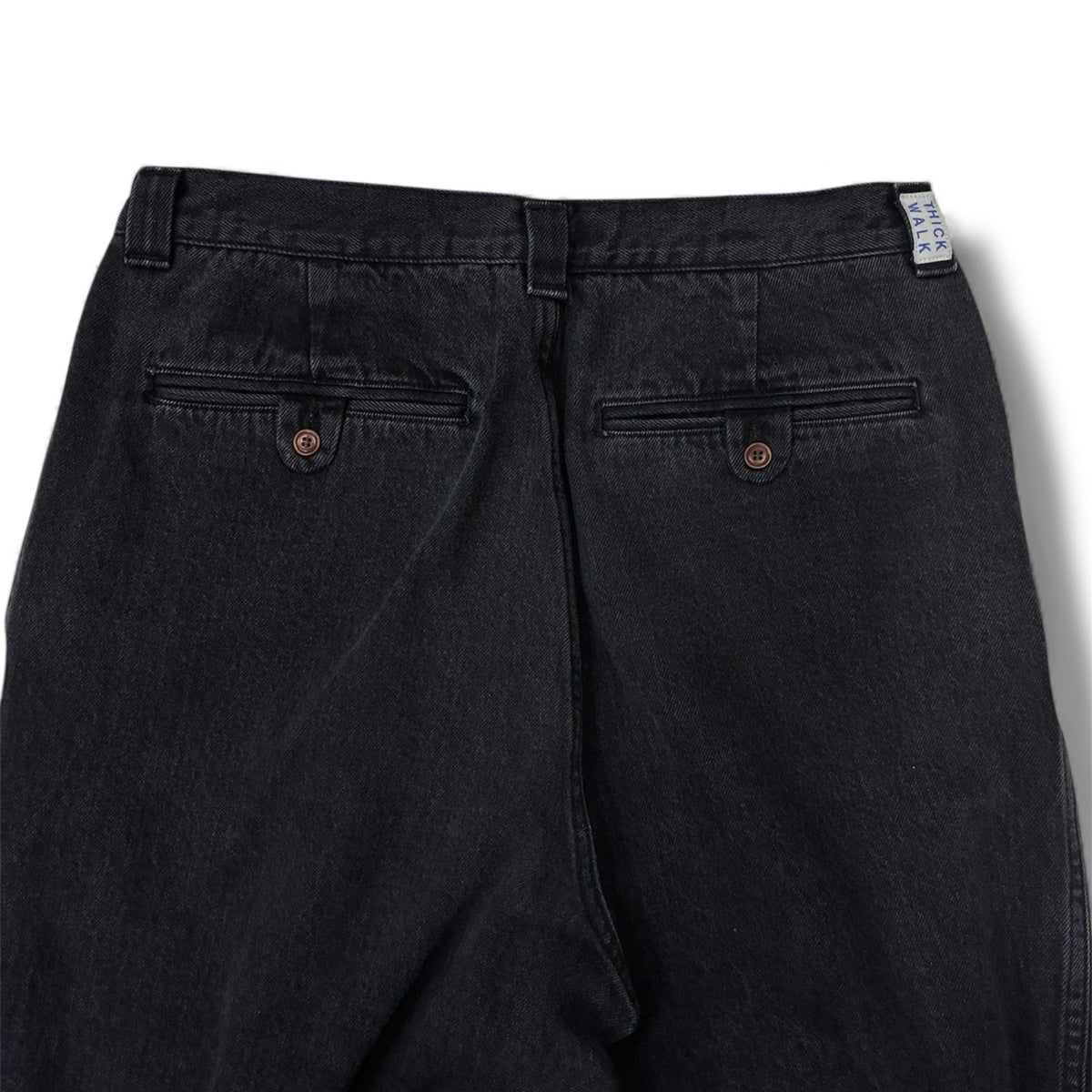 THICKWALK PANTS シックウォークパンツ ブラックデニム BOTTOMS – STREAM