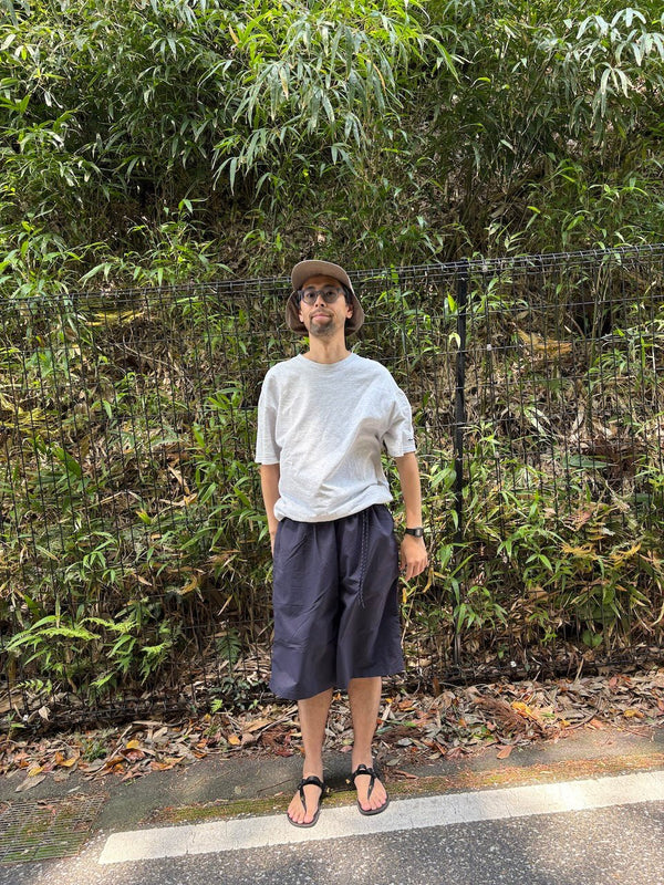 【迷迭香|マンネンロウ】NYLON HARVEST LOOSE SHORTS/ナイロン ハーベストルーズショーツ(BLACK , NAVY) - STREAM【迷迭香|マンネンロウ】NYLON HARVEST LOOSE SHORTS/ナイロン ハーベストルーズショーツ(BLACK , NAVY)STREAMNAVY3(L)