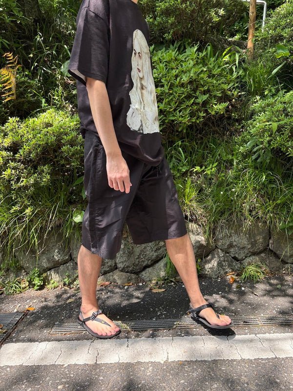 【迷迭香|マンネンロウ】NYLON HARVEST LOOSE SHORTS/ナイロン ハーベストルーズショーツ(BLACK , NAVY) - STREAM【迷迭香|マンネンロウ】NYLON HARVEST LOOSE SHORTS/ナイロン ハーベストルーズショーツ(BLACK , NAVY)STREAMNAVY3(L)