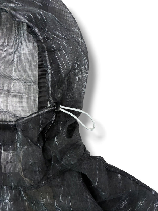 【迷迭香|マンネンロウ】NYLON MESH ANORAK/ナイロンメッシュアノラック(WHITE , BLACK) - STREAM【迷迭香|マンネンロウ】NYLON MESH ANORAK/ナイロンメッシュアノラック(WHITE , BLACK)STREAMBLACK2(M)