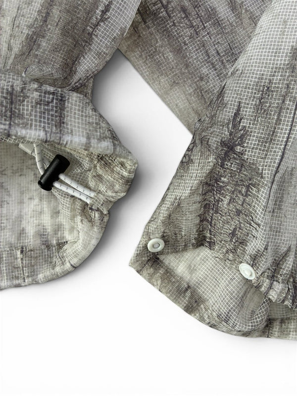 【迷迭香|マンネンロウ】NYLON MESH ANORAK/ナイロンメッシュアノラック(WHITE , BLACK) - STREAM【迷迭香|マンネンロウ】NYLON MESH ANORAK/ナイロンメッシュアノラック(WHITE , BLACK)STREAMBLACK2(M)