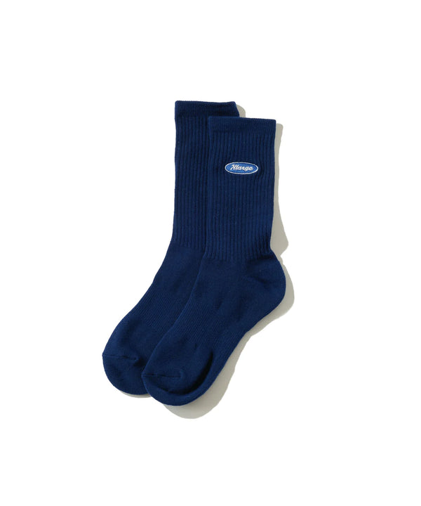 【XLARGE|エクストララージ】OVAL LOGO EMBROIDERED SOCKS/オーバルロゴエンブロイドリーソックス(NAVY)