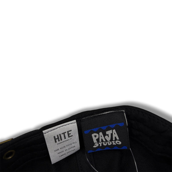 【PAJA SUTUDIO|パハスタジオ】PS LOGO CAP/PS ロゴキャップ(BLACK)