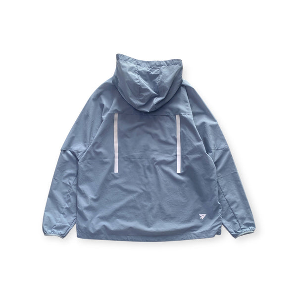 【PAPERSKY|ペーパースカイ】WIND SHELL HOODIE/ウィンドシェルフーディー(BLUE GRAY) - STREAM【PAPERSKY|ペーパースカイ】WIND SHELL HOODIE/ウィンドシェルフーディー(BLUE GRAY)STREAMM