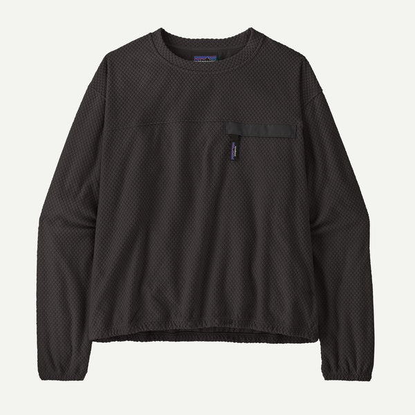 【PATAGONIA|パタゴニア】W'S TEXTURED FLEECE CREWNECK/ウィメンズ・テクスチャード・フリース・クルーネック(VRTB , BLK) 正規取扱店舗 公式オンライン通販 島根 松江 26FW フリース アウトドア