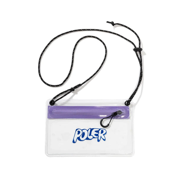 【POLER|ポーラー】HIGH&DRY PVC CLEAR MOBILE SACOCHE/ハイ&ドライPVCクリアモバイルサコッシュ(ORANGE,BLACK,PURPLE) - STREAM【POLER|ポーラー】HIGH&DRY PVC CLEAR MOBILE SACOCHE/ハイ&ドライPVCクリアモバイルサコッシュ(ORANGE,BLACK,PURPLE)STREAMパープル