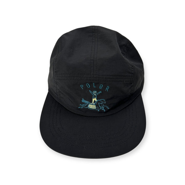 【POLER|ポーラー】HORSEY EMB 5P CAP/ホースィEMB 5Pキャップ(BLACK) - STREAM【POLER|ポーラー】HORSEY EMB 5P CAP/ホースィEMB 5Pキャップ(BLACK)STREAMONE SIZE