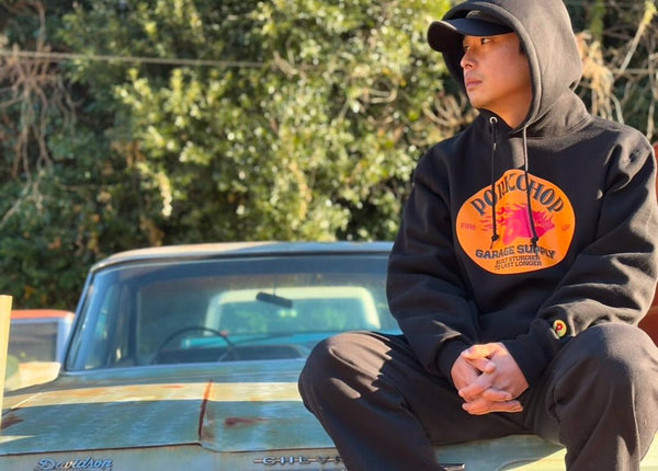 【PORKCHOP GARAGE SUPPLY|ポークチョップ ガレージ サプライ】FIRE UP HOODIE /ファイヤー アップ フーディー (BLACK) - STREAM【PORKCHOP GARAGE SUPPLY|ポークチョップ ガレージ サプライ】FIRE UP HOODIE /ファイヤー アップ フーディー (BLACK)STREAMM