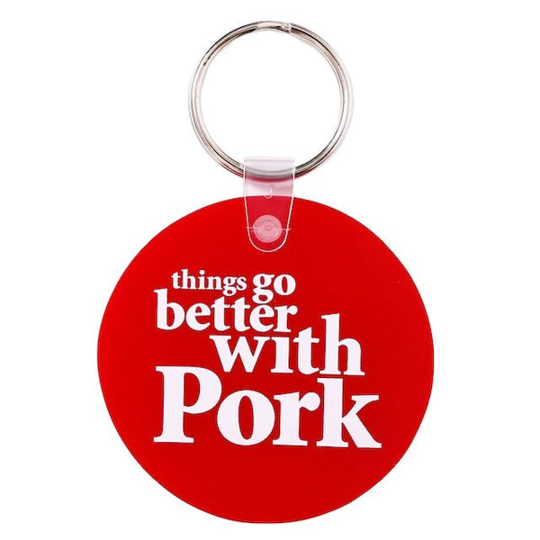 PORKCHOP GARAGE SUPPLY
KEY TAG/キータグ(CIRCLE PORK)
COLOR:RED