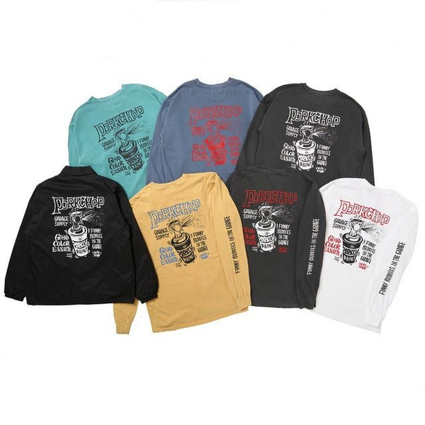 【PORKCHOP GARAGE SUPPLY|ポークチョップ ガレージ サプライ】MAD SPRAY SWEAT/マッドスプレースウェット(ASH BLACK) - STREAM【PORKCHOP GARAGE SUPPLY|ポークチョップ ガレージ サプライ】MAD SPRAY SWEAT/マッドスプレースウェット(ASH BLACK)STREAMM