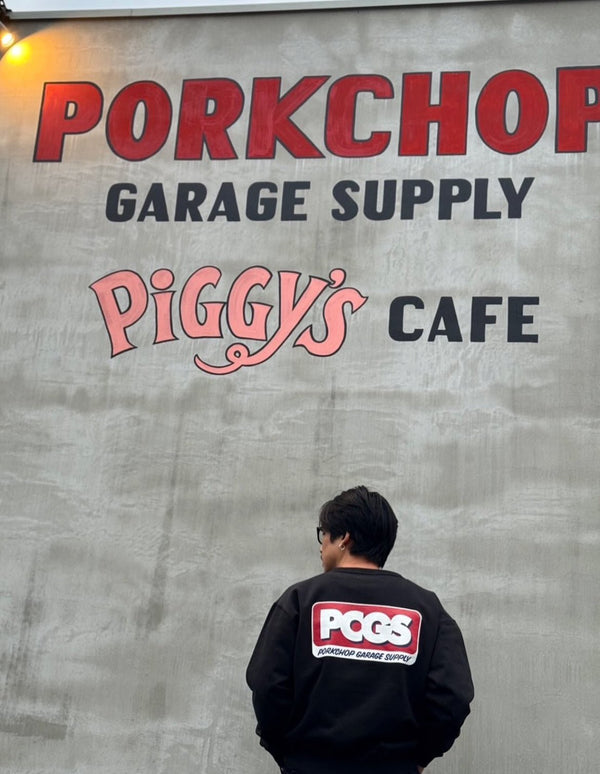 【PORKCHOP GARAGE SUPPLY|ポークチョップ ガレージ サプライ】PCGS SQUARE SWEAT(BLACK,GRAY) - STREAM【PORKCHOP GARAGE SUPPLY|ポークチョップ ガレージ サプライ】PCGS SQUARE SWEAT(BLACK,GRAY)STREAMBLACKM