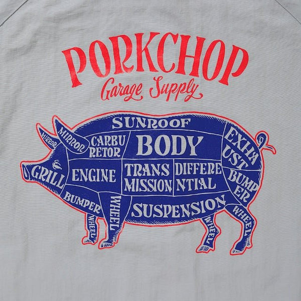 【PORKCHOP GARAGE SUPPLY|ポークチョップ ガレージ サプライ】PORK BACK NYLON JKT/ポークバックナイロンジャケット(BLACK,NAVY,GRAY) - STREAM【PORKCHOP GARAGE SUPPLY|ポークチョップ ガレージ サプライ】PORK BACK NYLON JKT/ポークバックナイロンジャケット(BLACK,NAVY,GRAY)STREAMGRAYM