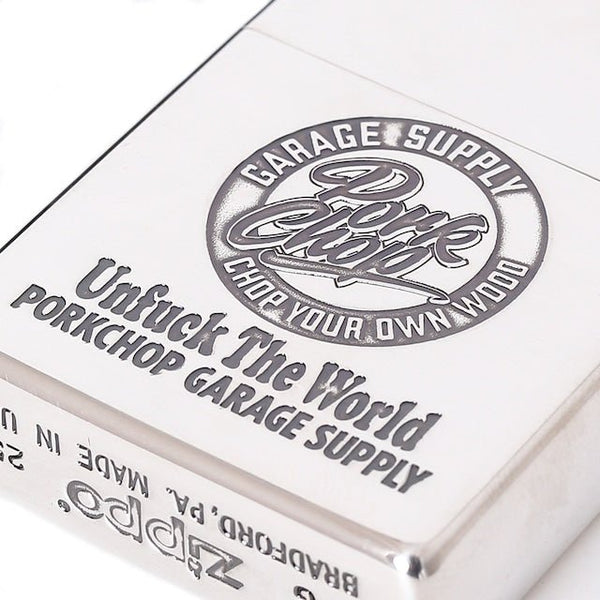 PORKCHOP GARAGE SUPPLY|
PORK ZIPPO 2025(SILVER)