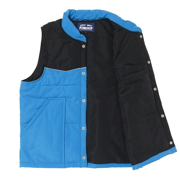 【PORKCHOP GARAGE SUPPLY|ポークチョップ ガレージ サプライ】RACING VEST/レーシングベスト(BLUE) - STREAM【PORKCHOP GARAGE SUPPLY|ポークチョップ ガレージ サプライ】RACING VEST/レーシングベスト(BLUE)STREAMBLUEM