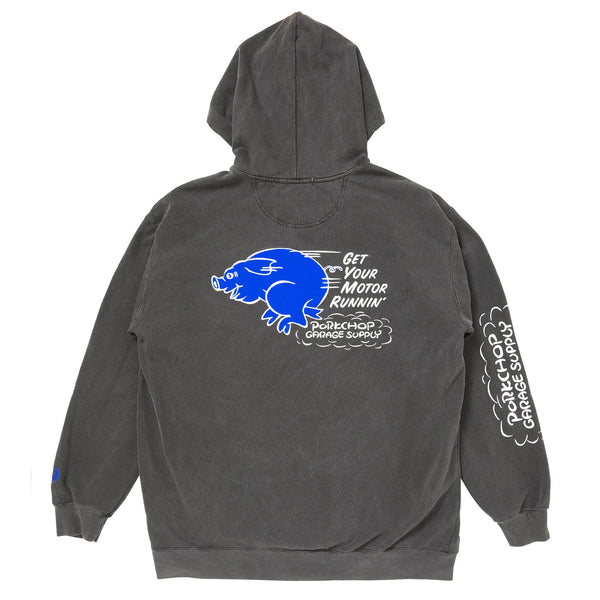 RUNNING LOGO HOODIE
BLACK