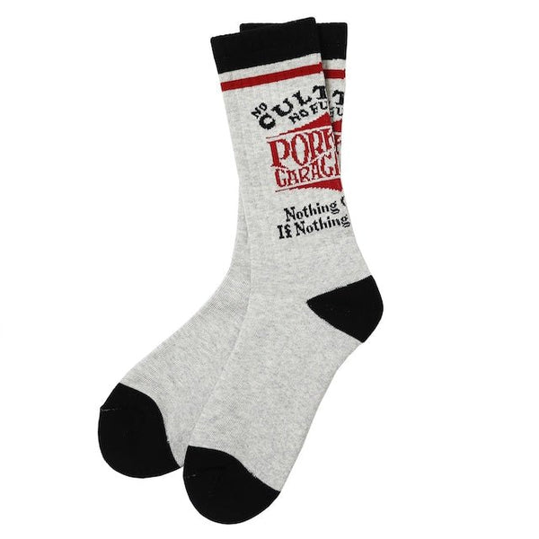 【PORKCHOP GARAGE SUPPLY|ポークチョップ ガレージ サプライ】WAVE LOGO SOX /ウェーブロゴソックス (WHITE,GRAY,BLACK)