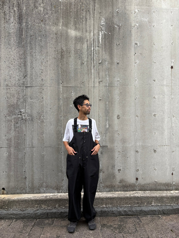 【RAJABROOKE|ラジャブルック】WATERPROOF OVERALL/ウォータープルーフ オーバーオール(BLACK)