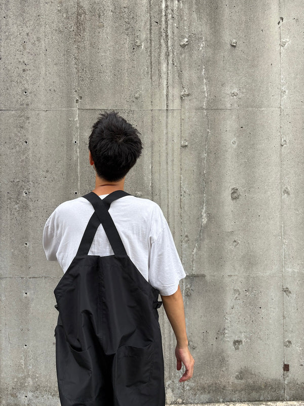 【RAJABROOKE|ラジャブルック】WATERPROOF OVERALL/ウォータープルーフ オーバーオール(BLACK)