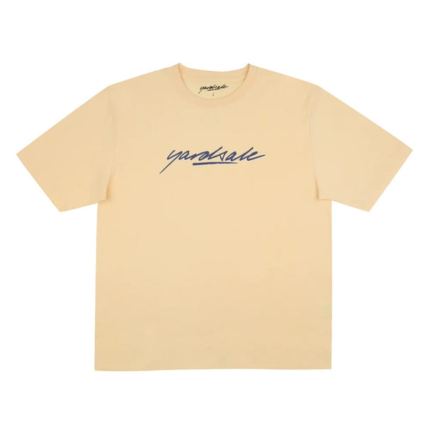SCRIPT T-SHIRT/スクリプト tシャツ(YELLOW)