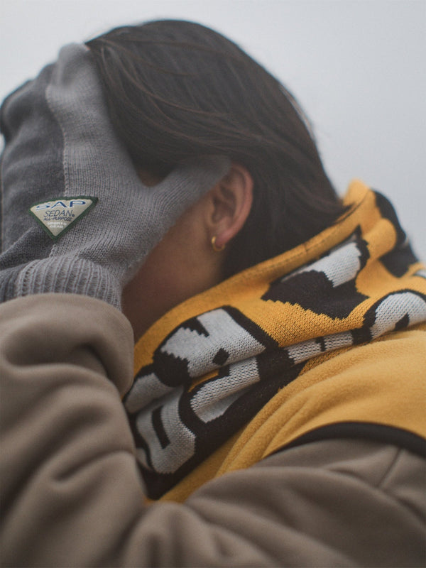 【SEDAN ALL - PURPOSE | セダンオールパーパス】FOOTBALL SCARF/フットボールスカーフ(YELLOW) - STREAM【SEDAN ALL - PURPOSE | セダンオールパーパス】FOOTBALL SCARF/フットボールスカーフ(YELLOW)STREAMONE SIZE