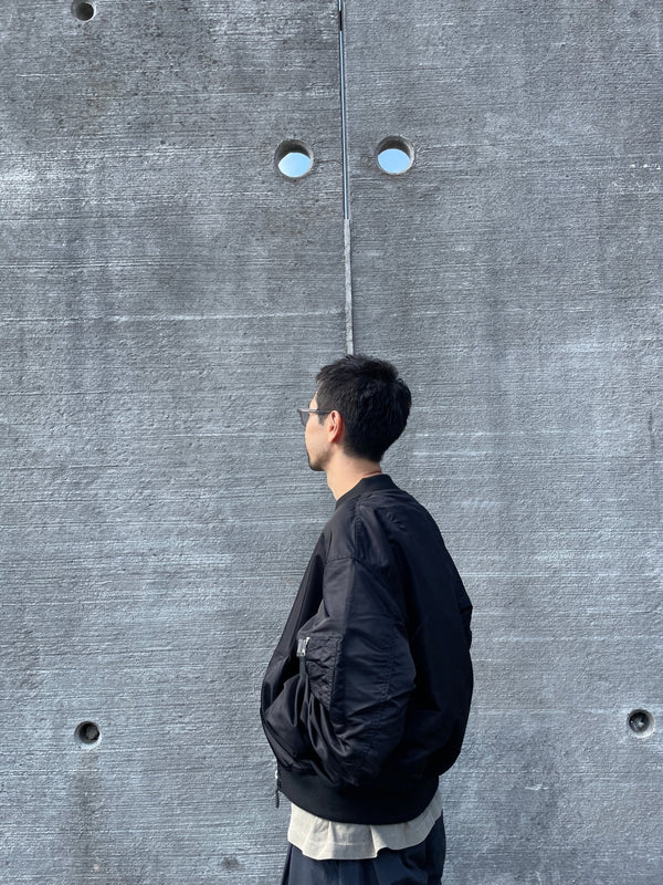 【SEDAN ALL - PURPOSE | セダンオールパーパス】REVERASIBLE CORDURA FLIGHT JACKET/リバーシブルコーデュラフライトジャケット(BLACK) - STREAM【SEDAN ALL - PURPOSE | セダンオールパーパス】REVERASIBLE CORDURA FLIGHT JACKET/リバーシブルコーデュラフライトジャケット(BLACK)STREAMM