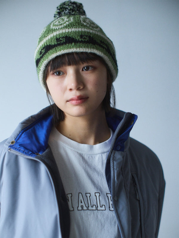 【SEDAN ALL - PURPOSE | セダンオールパーパス】VORTEX HAND KNIT BEANIE/ボルテックスハンドニットビーニー(GREEN) - STREAM【SEDAN ALL - PURPOSE | セダンオールパーパス】VORTEX HAND KNIT BEANIE/ボルテックスハンドニットビーニー(GREEN)STREAMONE SIZE