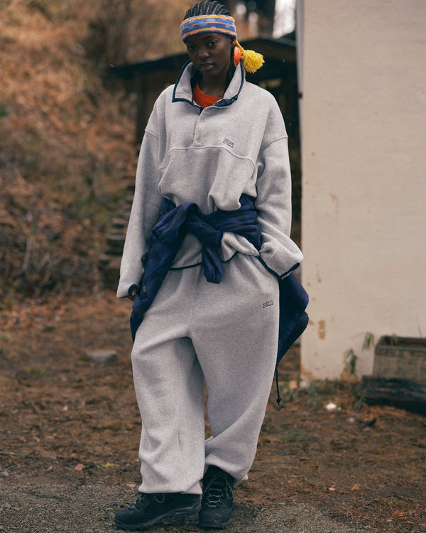 【SEDAN ALL - PURPOSE|セダンオールパーパス】FLEECE SNAP PULLOVER/フリーススナッププルオーバー(ASH , BROWN , BLACK) - STREAM