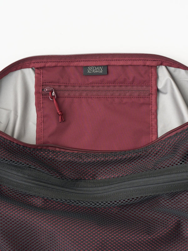 【SEDAN ALL - PURPOSE|セダンオールパーパス】MESH SHOULDER BAG/メッシュショルダーバック(BURGUNDY) - STREAM【SEDAN ALL - PURPOSE|セダンオールパーパス】MESH SHOULDER BAG/メッシュショルダーバック(BURGUNDY)STREAMONE SIZE