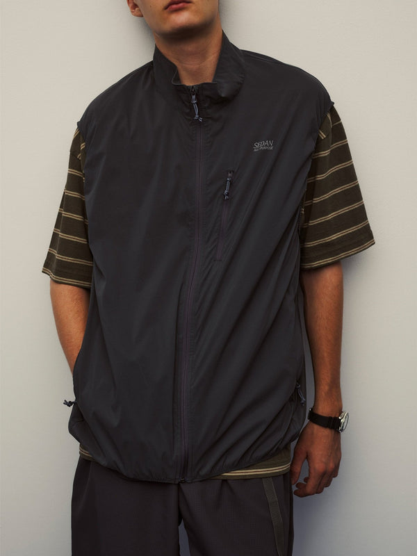 【SEDAN ALL - PURPOSE|セダンオールパーパス】RIPSTOP LIGHT VEST/リップストップライトベスト(BLACK) - STREAM【SEDAN ALL - PURPOSE|セダンオールパーパス】RIPSTOP LIGHT VEST/リップストップライトベスト(BLACK)STREAMM