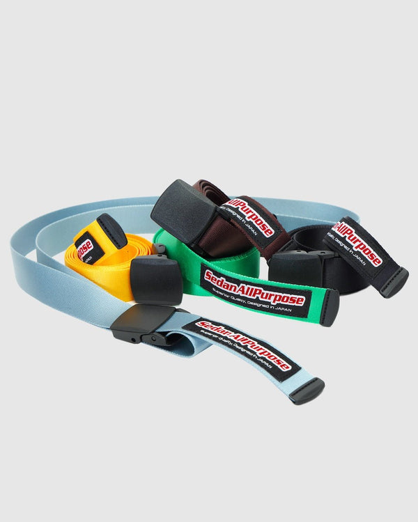 【SEDAN ALL - PURPOSE|セダンオールパーパス】SKATE LOGO NYLON WEBBELT/スケートロゴナイロンウェブベルト(LIGHT BLUE , YELLOW , BLACK) - STREAM【SEDAN ALL - PURPOSE|セダンオールパーパス】SKATE LOGO NYLON WEBBELT/スケートロゴナイロンウェブベルト(LIGHT BLUE , YELLOW , BLACK)STREAMLIGHT BLUEONE SIZE
