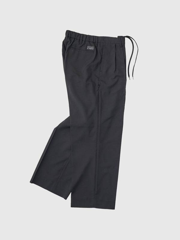 【SEDAN ALL - PURPOSE|セダンオールパーパス】VENTILATION WIDE SLACKS/ベチレーションワイドスラックス(BLACK) - STREAM【SEDAN ALL - PURPOSE|セダンオールパーパス】VENTILATION WIDE SLACKS/ベチレーションワイドスラックス(BLACK)STREAMM