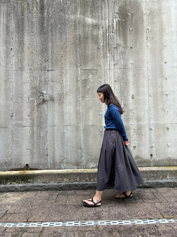 【SNOW PEAK|スノーピーク】W'S NYLON WASHER SKIRT/ナイロンワッシャースカート(GREIGE , CHARCOAL , BLACK)