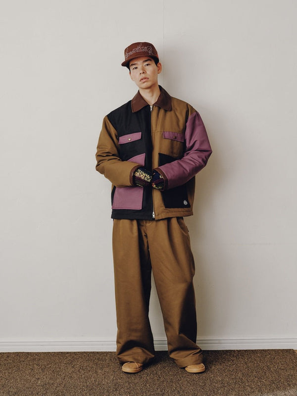 【SOL soonerorlater|ソル スーナーオアレイター】2-TUCK PAINTER PANTS/ツータックペインターパンツ(BROWN)正規取扱店舗 公式オンライン通販 島根 松江 26FW ワイド
