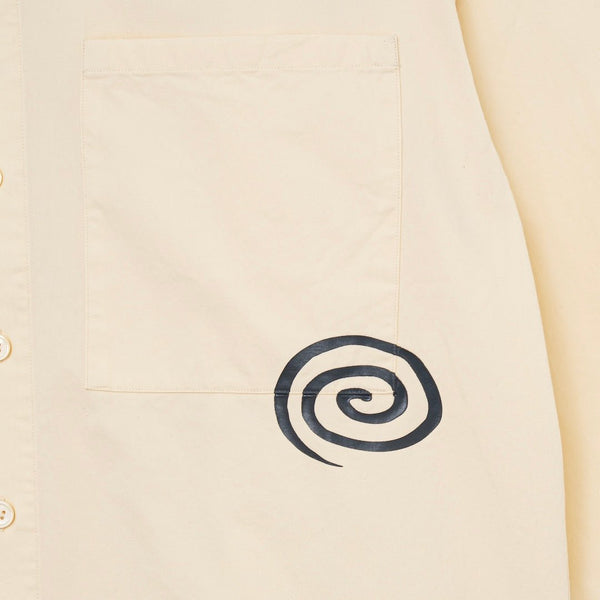 【SOL soonerorlater|ソル スーナーオアレイター】COTTON TWILL SHIRT/コットンツイル シャツ(IVORY) 正規取扱店舗 公式オンライン通販 島根 松江 GuruGuruロゴ