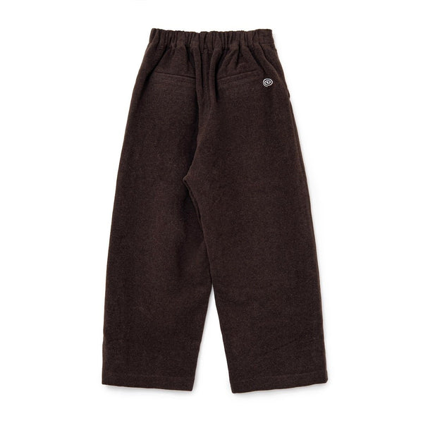 【SOL soonerorlater|ソル スーナーオアレイター】WOOL-BLEND EASY 2-TUCK PANTS/ウールブレンドイージー2タックパンツ(BROWN) 正規取扱店舗 公式オンライン通販 島根 松江 26FW イージーパンツ