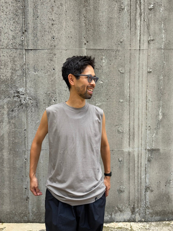 【STATIC|スタティック】RAW SLEEVELESS/ロー スリーブレス(DUSKY BLUE , SANDSTONE)