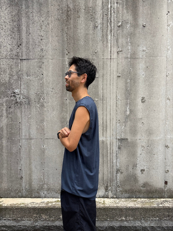 【STATIC|スタティック】RAW SLEEVELESS/ロー スリーブレス(DUSKY BLUE , SANDSTONE)