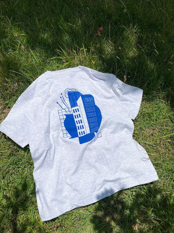 STREAM ORIGINAL T - SHIRT AM.PM TEE(ASH) - STREAMSTREAM ORIGINAL T - SHIRT AM.PM TEE(ASH)STREAMREGULAR