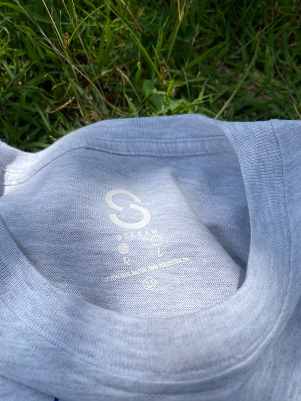 STREAM ORIGINAL T - SHIRT AM.PM TEE(ASH) - STREAMSTREAM ORIGINAL T - SHIRT AM.PM TEE(ASH)STREAMREGULAR